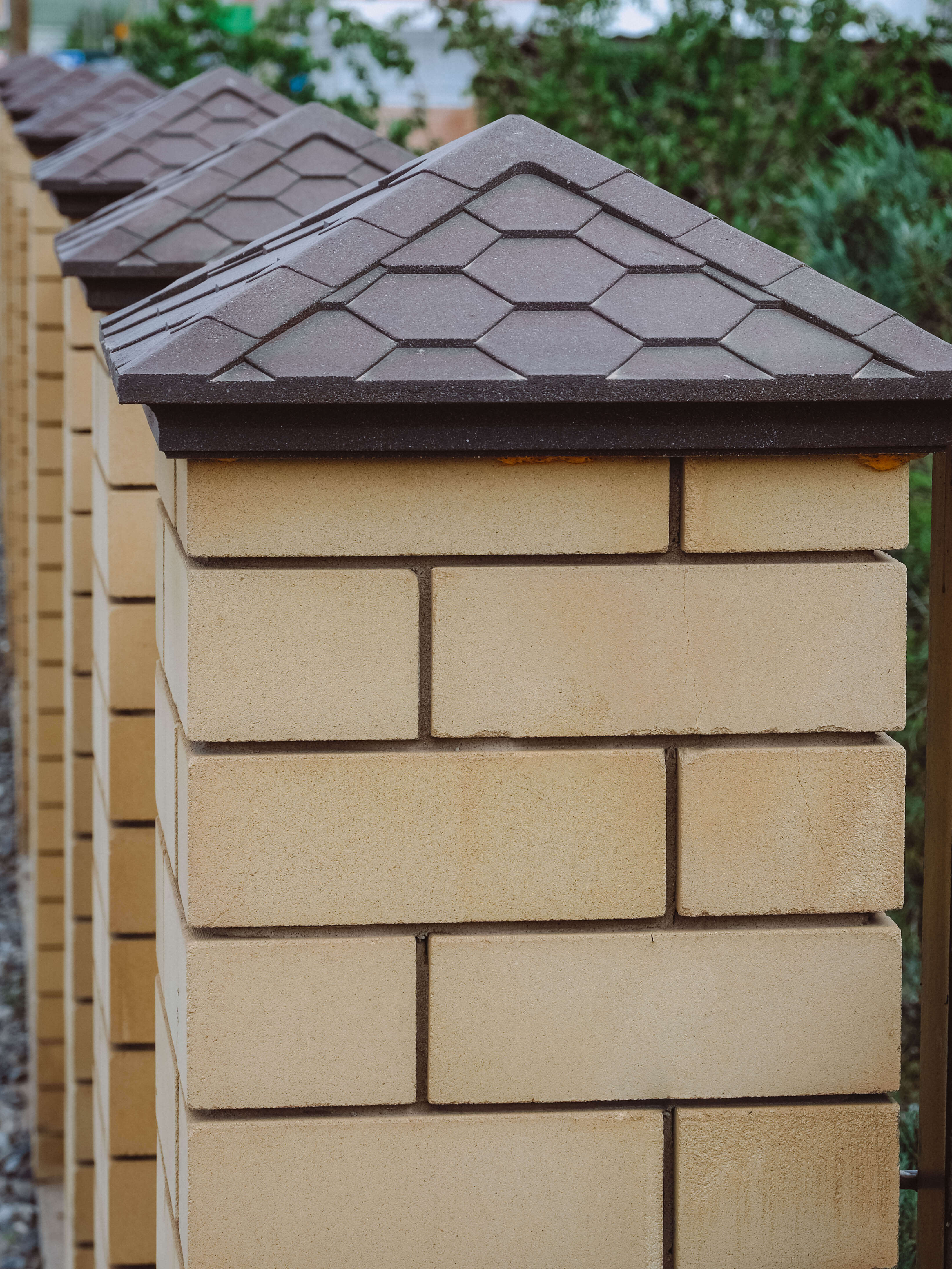 Колпак Zking Эверест Коричневый на столб 1.5х1.5 кирпича (390х390мм) в Королёве фото