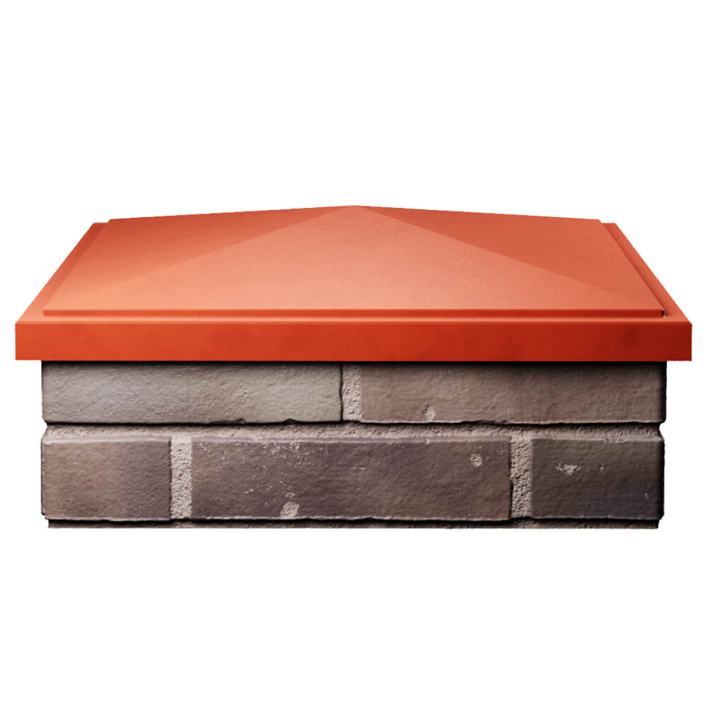 Колпак Zking БонаМоно Красный на столб 2х2 кирпича (515х515, 530х530мм) Королёв фото