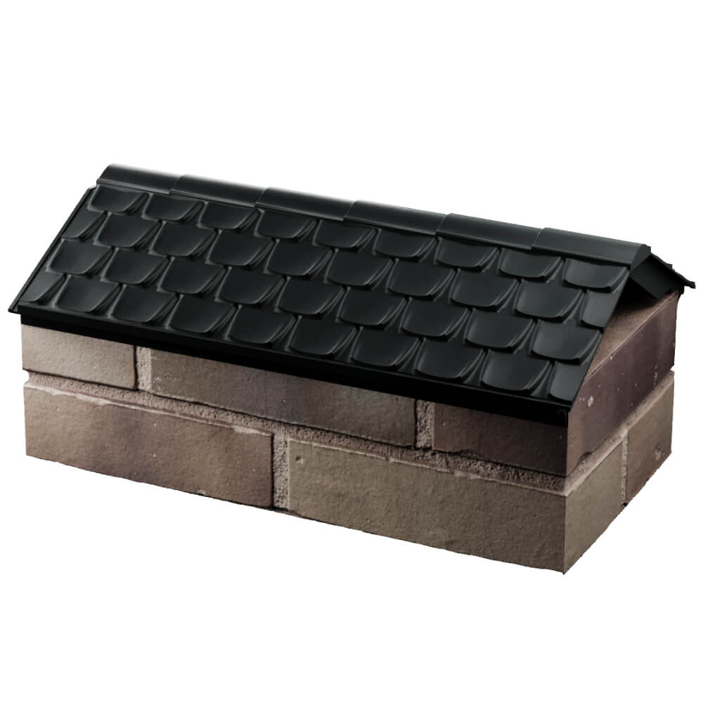 Парапет Zking Эльбрус Черный с посадкой на 1 кирпич (255мм) в Королёве фото