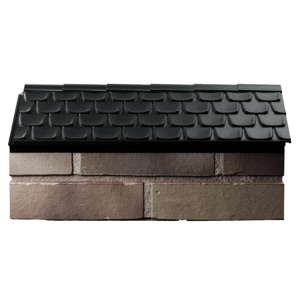 Парапет Zking Эльбрус Черный с посадкой на 1 кирпич (255мм) в Королёве фото
