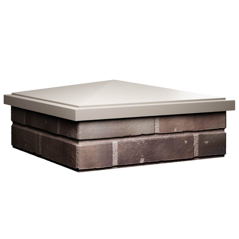 Колпак Zking БонаМоно Бежевый на столб 2х2 кирпича (515х515, 530х530мм) в Королёве фото