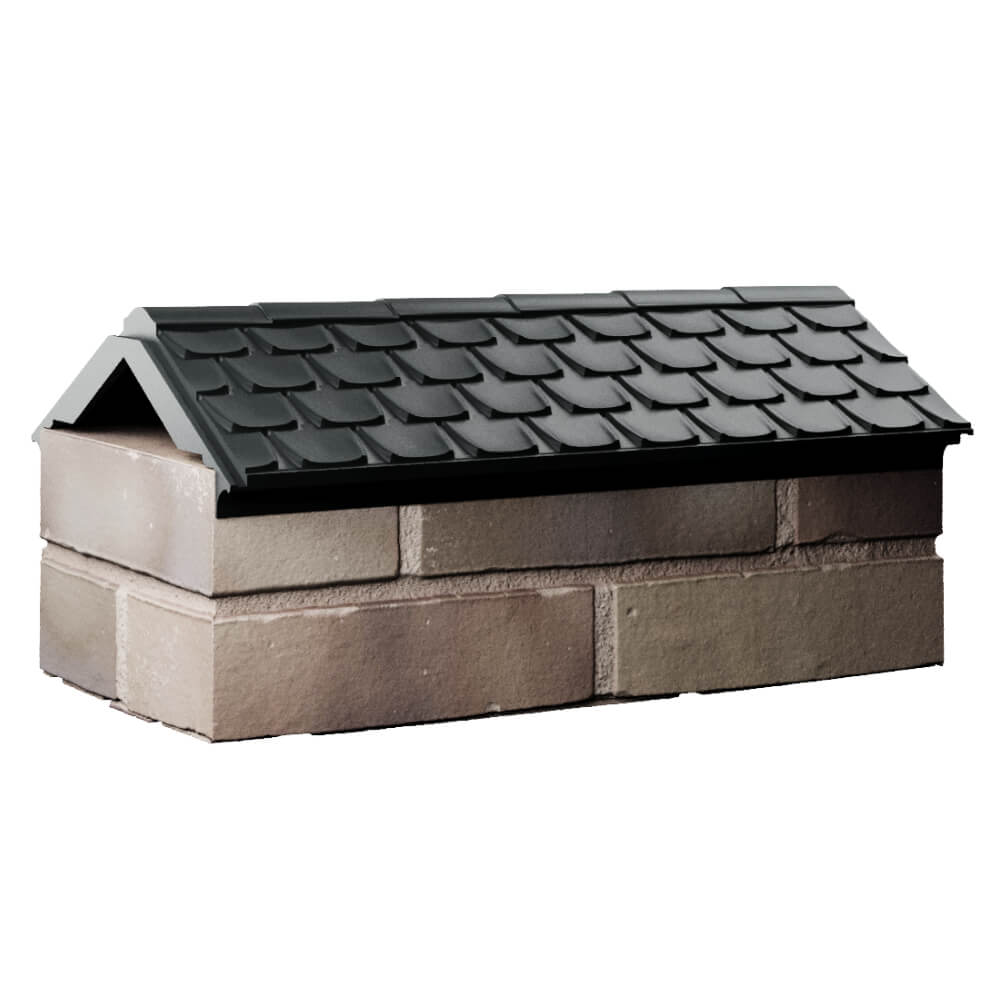 Парапет Zking Эльбрус Черный с посадкой на 1 кирпич (255мм) Королёв фото