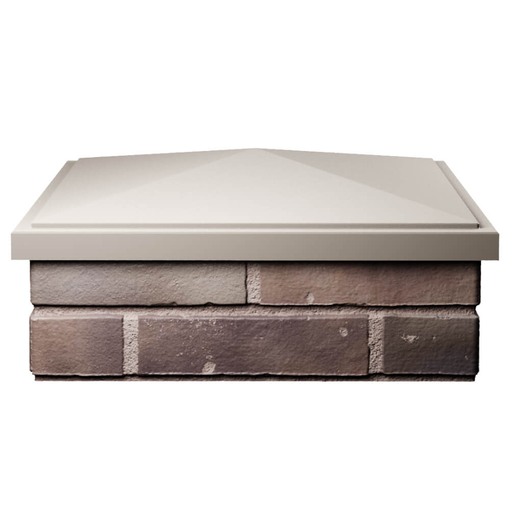 Колпак Zking БонаМоно Бежевый на столб 2х2 кирпича (515х515, 530х530мм) Королёв фото