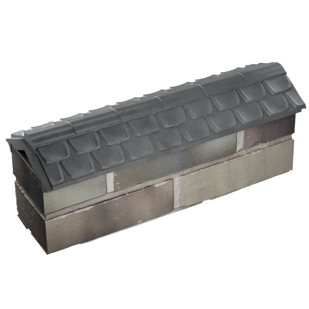 Парапет Zking Эльбрус Серый с посадкой на 0.5 кирпича (130мм) в Королёве фото