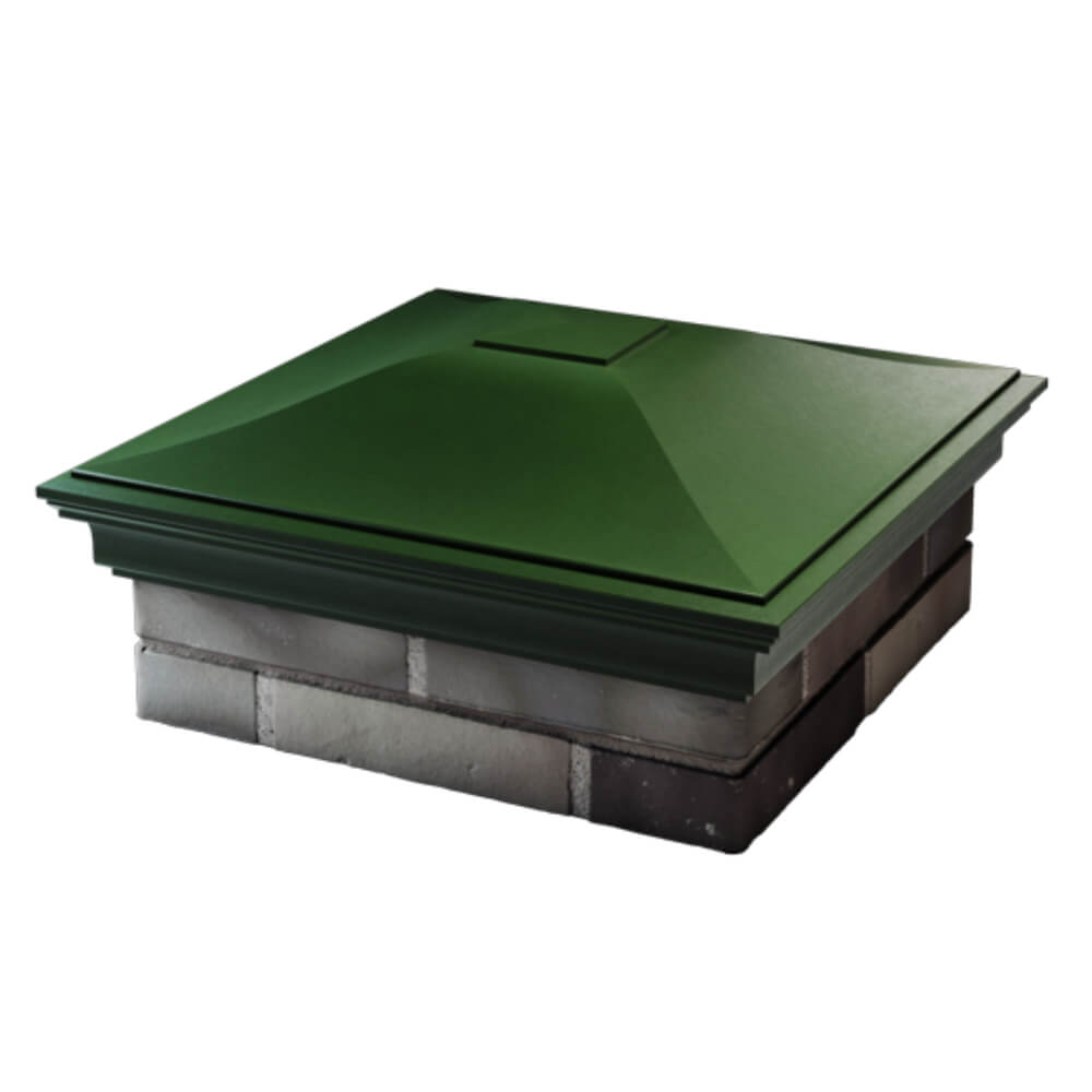 Колпак Zking Монблан Зеленый на столб 2х2 кирпича (515х515мм)