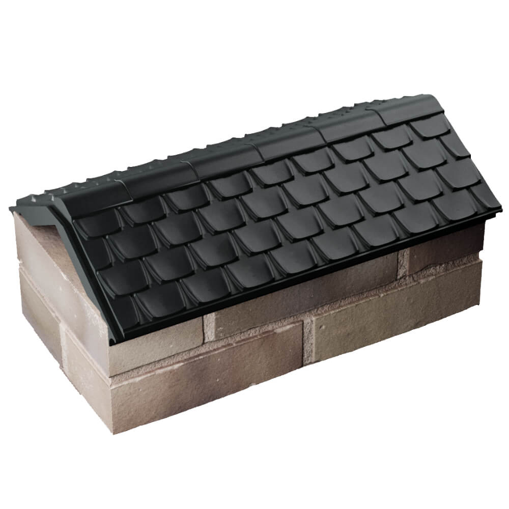 Парапет Zking Эльбрус Черный с посадкой на 1 кирпич (255мм) в Королёве фото