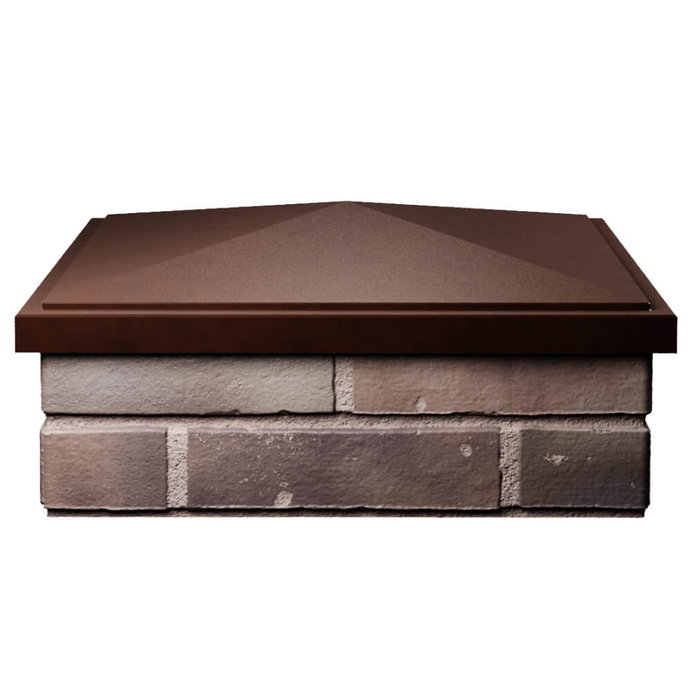 Колпак Zking БонаМоно Коричневый на столб 2х2 кирпича (515х515, 530х530мм) Королёв фото