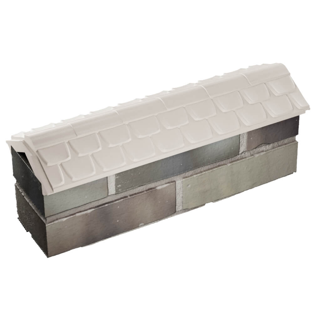 Парапет Zking Эльбрус Бежевый с посадкой на 0.5 кирпича (130мм) в Королёве фото